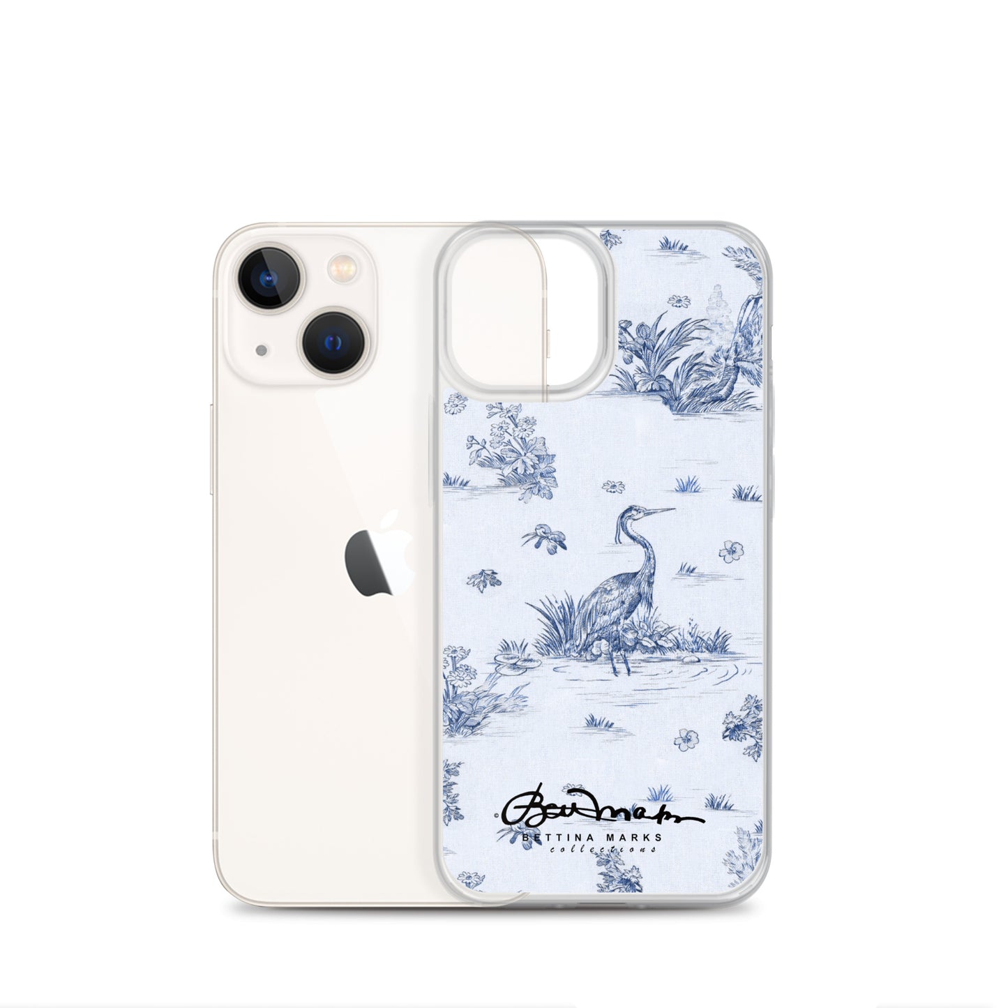 Toiles de Jouy Harmony Blue iPhone Case