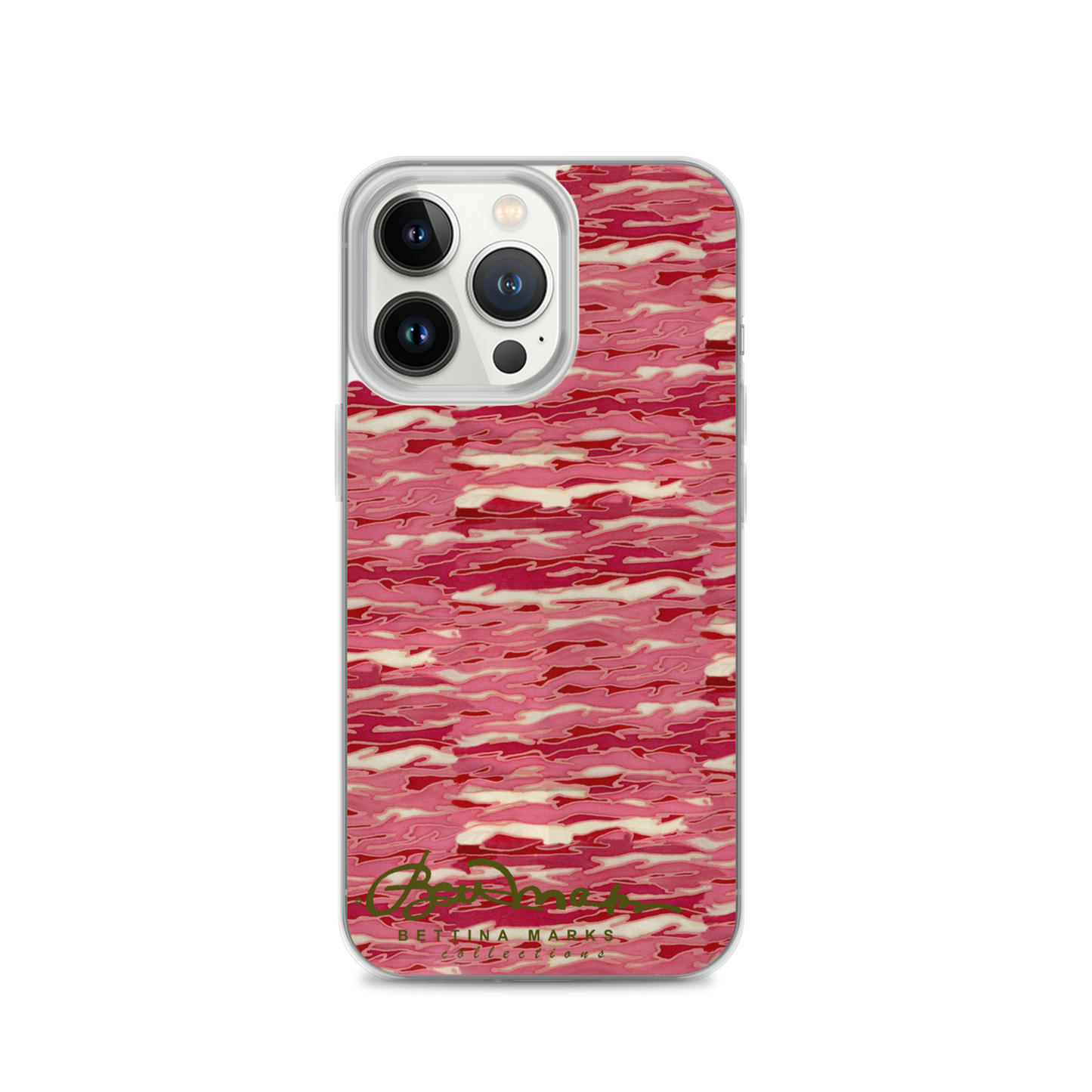 Pink Camouflage Lava iPhone X Case