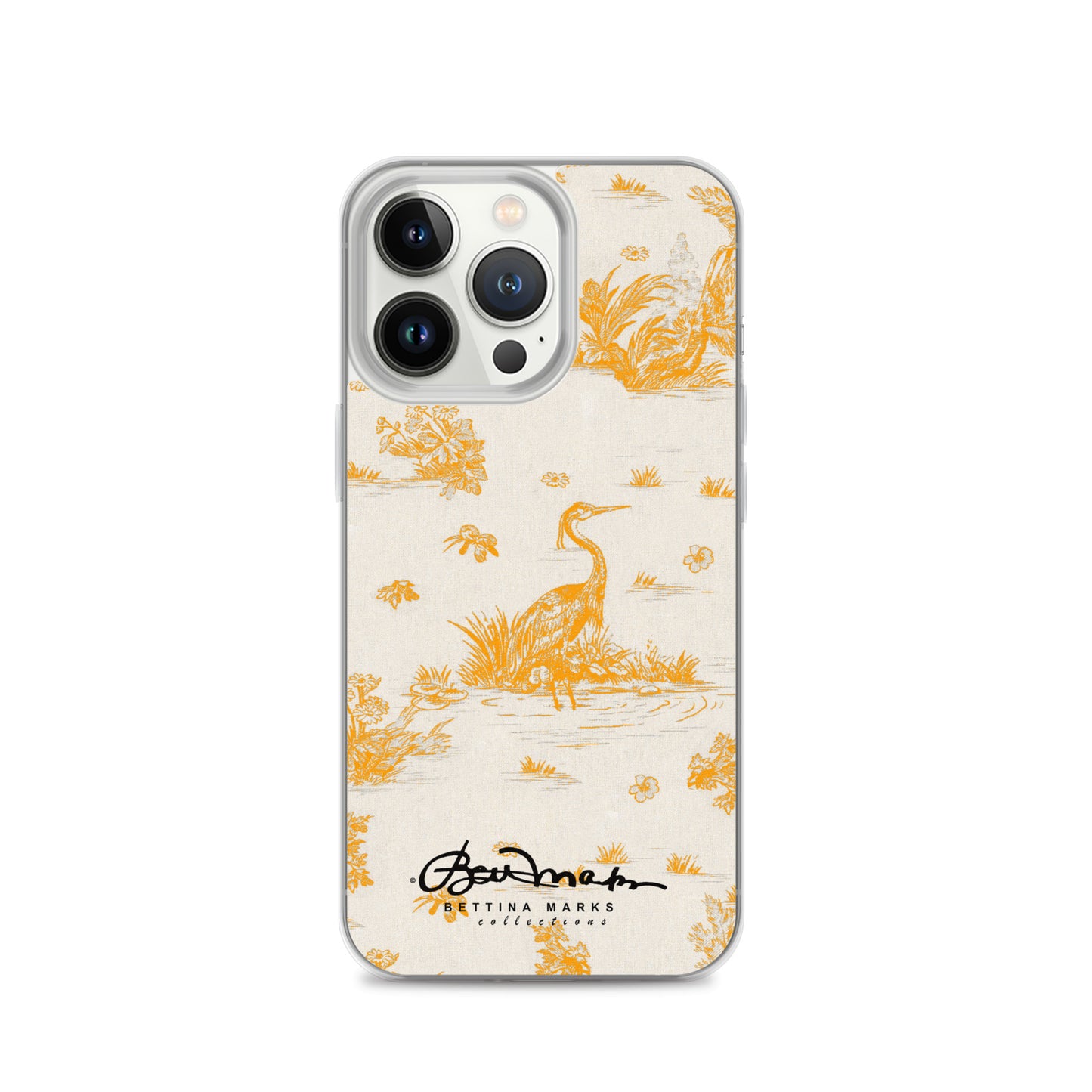 Toiles de Jouy Sacral Orange iPhone Case