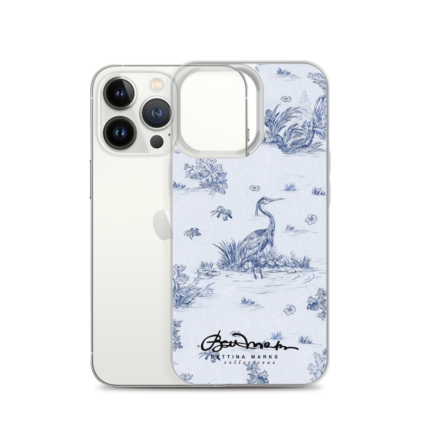 Toiles de Jouy Harmony Blue iPhone Case