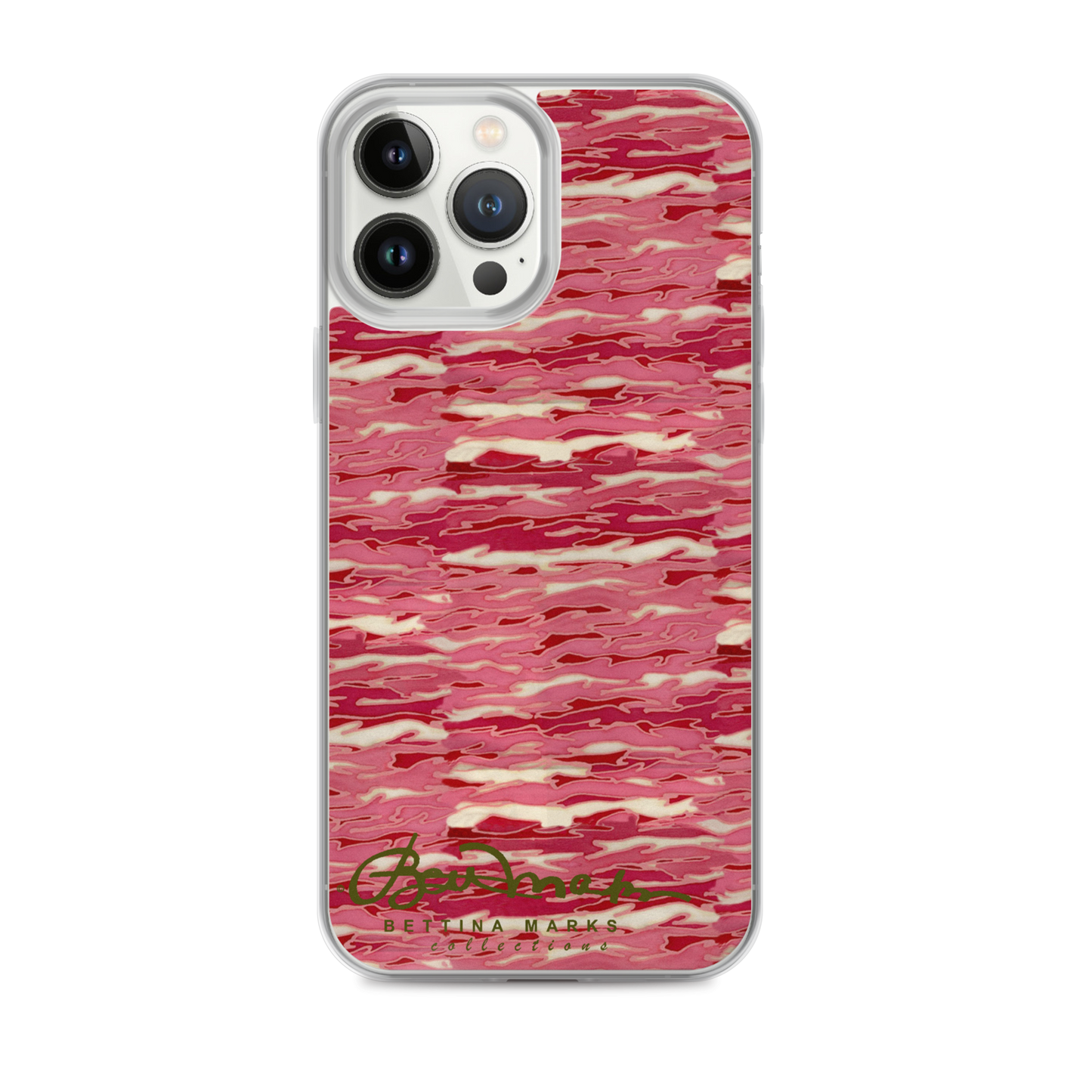 Pink Camouflage Lava iPhone X Case