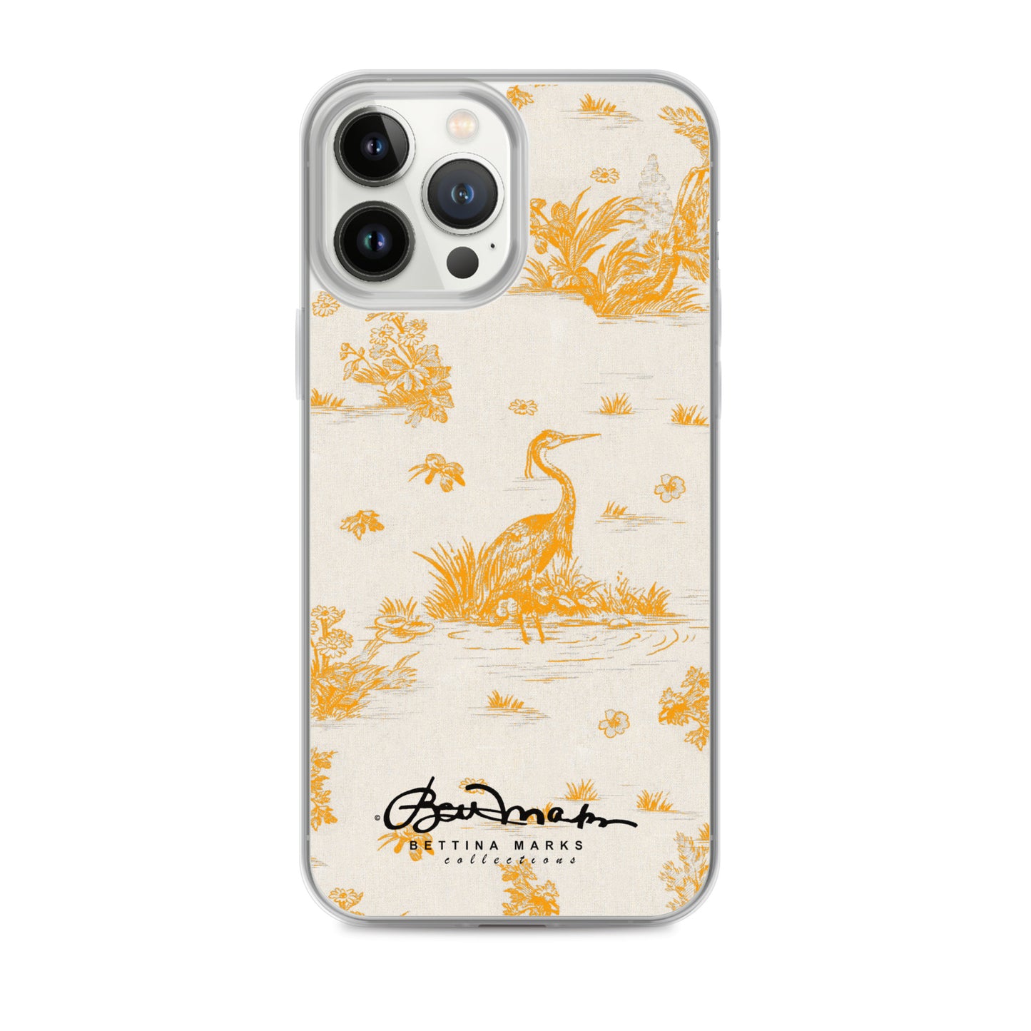 Toiles de Jouy Sacral Orange iPhone Case