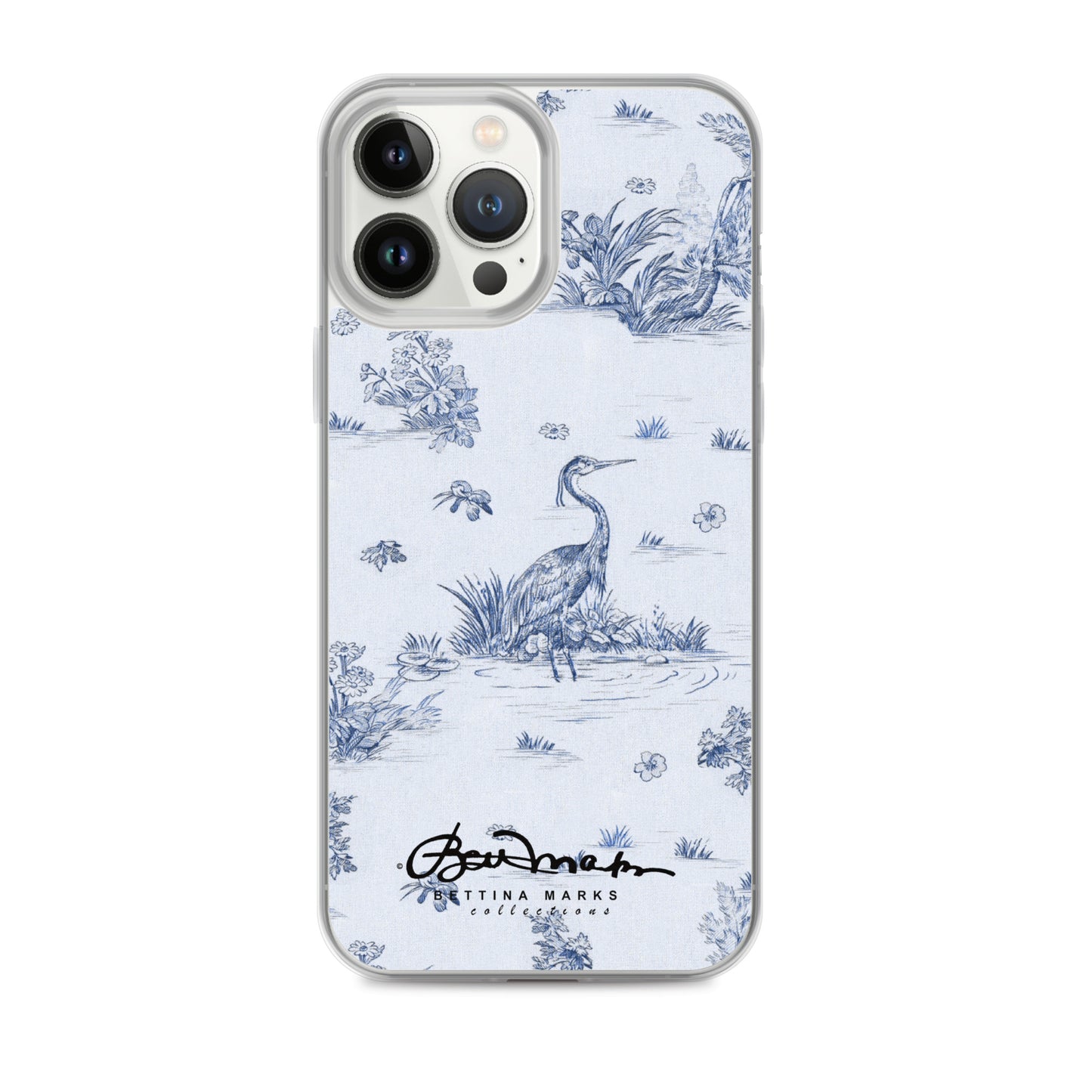 Toiles de Jouy Harmony Blue iPhone Case