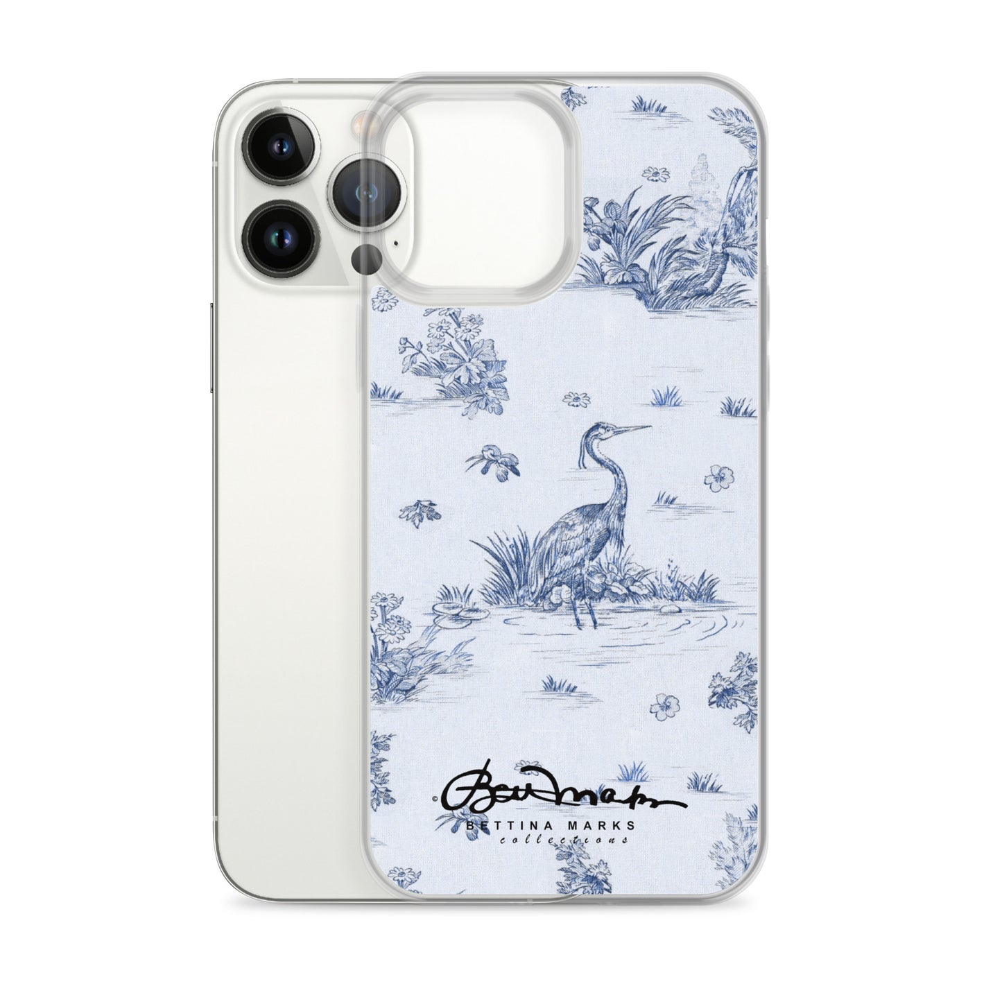 Toiles de Jouy Harmony Blue iPhone Case