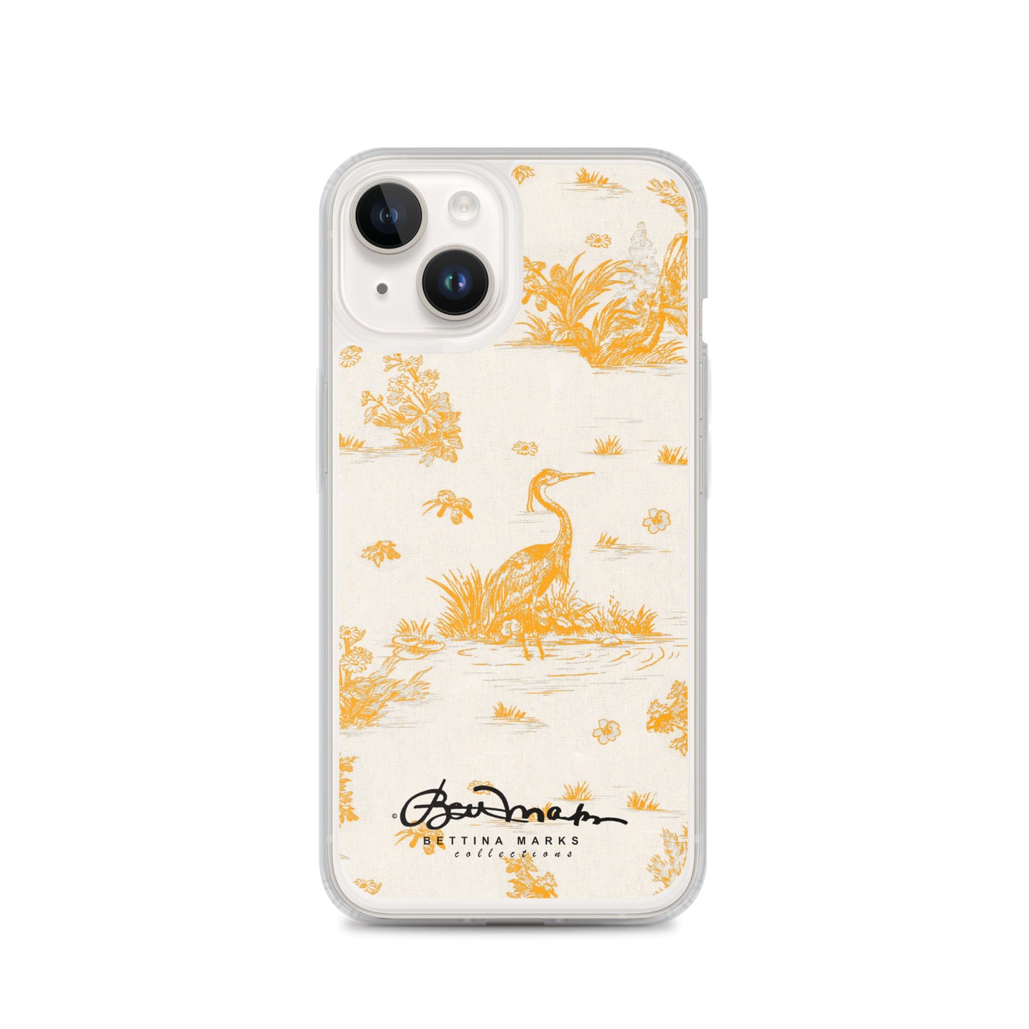 Toiles de Jouy Sacral Orange iPhone Case