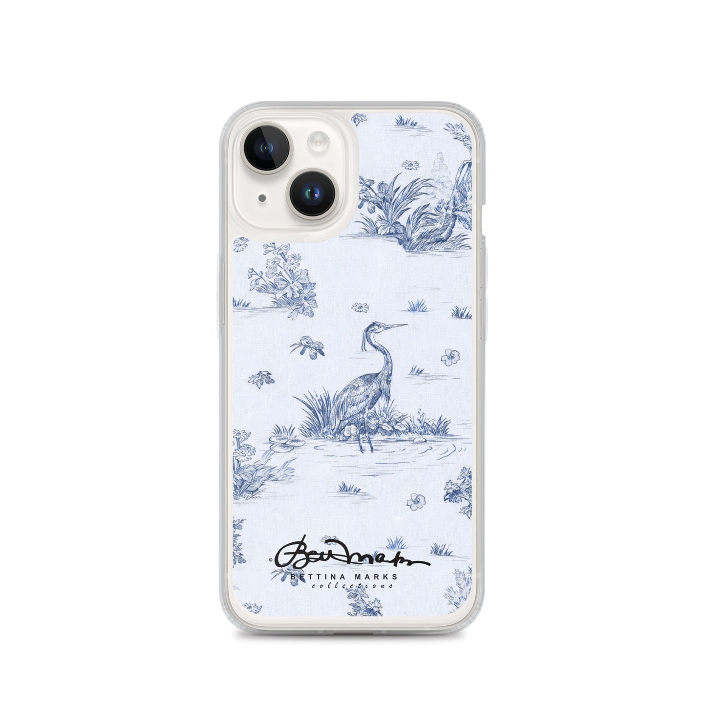 Toiles de Jouy Harmony Blue iPhone Case