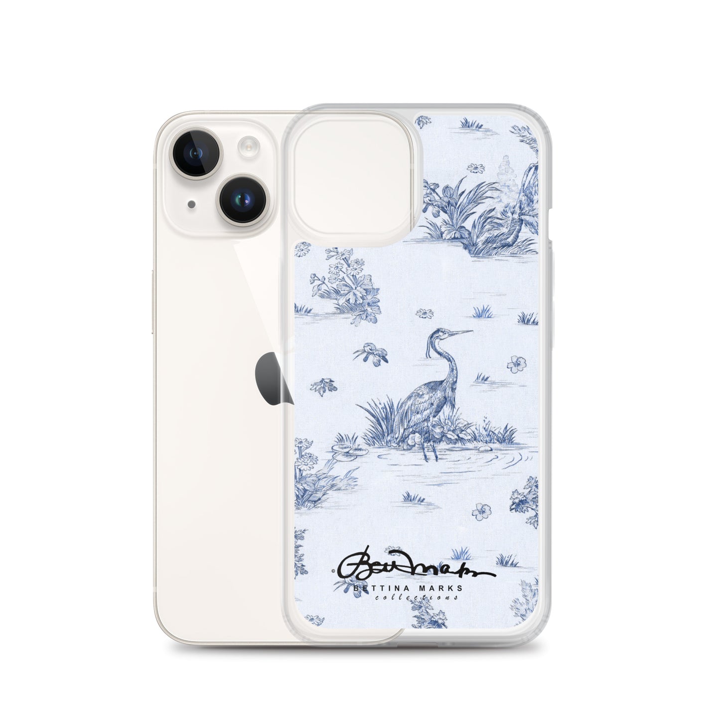 Toiles de Jouy Harmony Blue iPhone Case