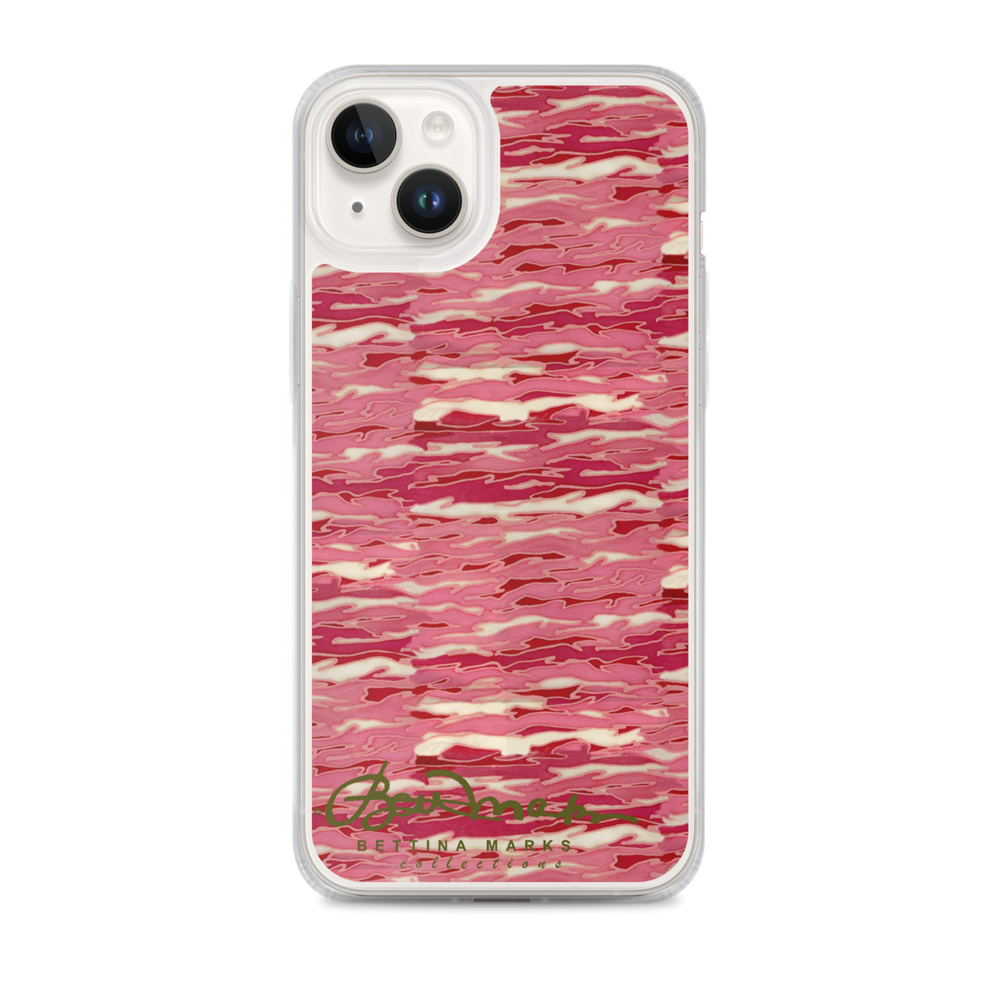 Pink Camouflage Lava iPhone X Case