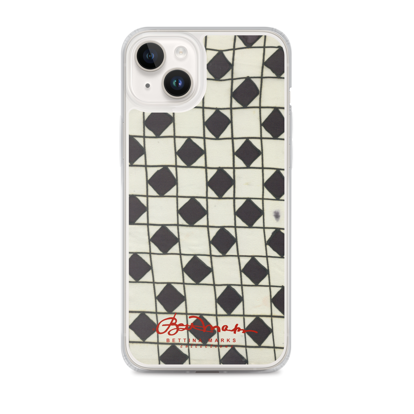 B&W Checkerboard Optical iPhone Case (select model)
