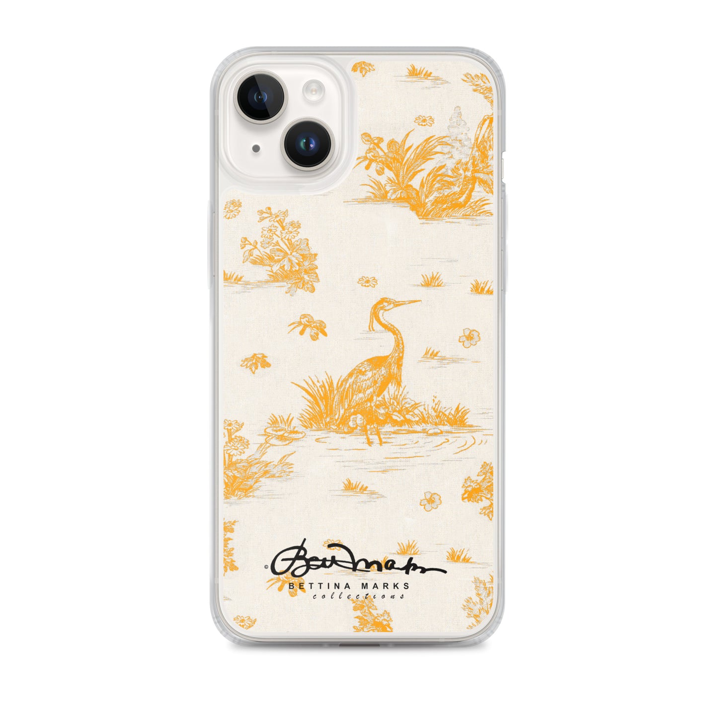 Toiles de Jouy Sacral Orange iPhone Case