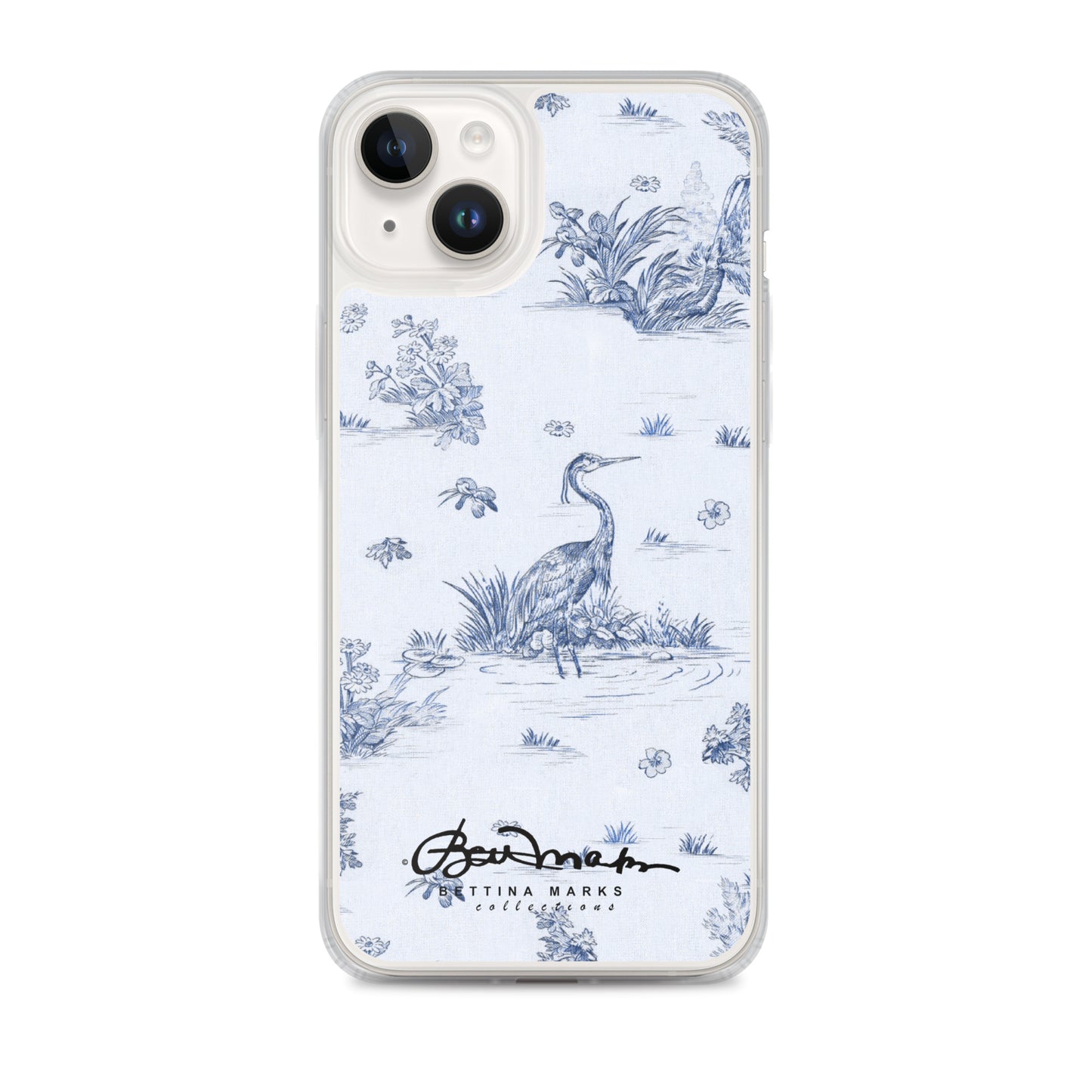 Toiles de Jouy Harmony Blue iPhone Case