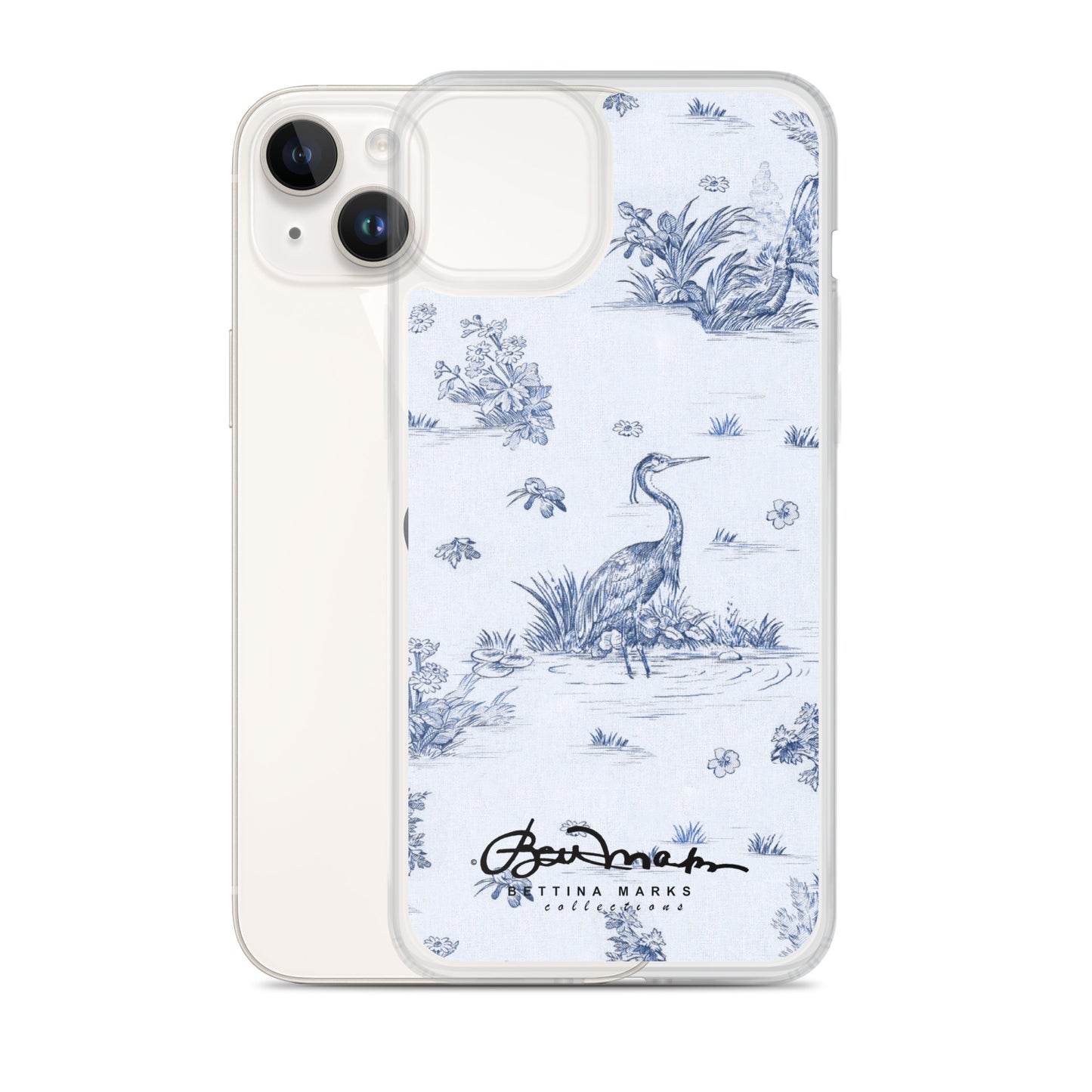 Toiles de Jouy Harmony Blue iPhone Case