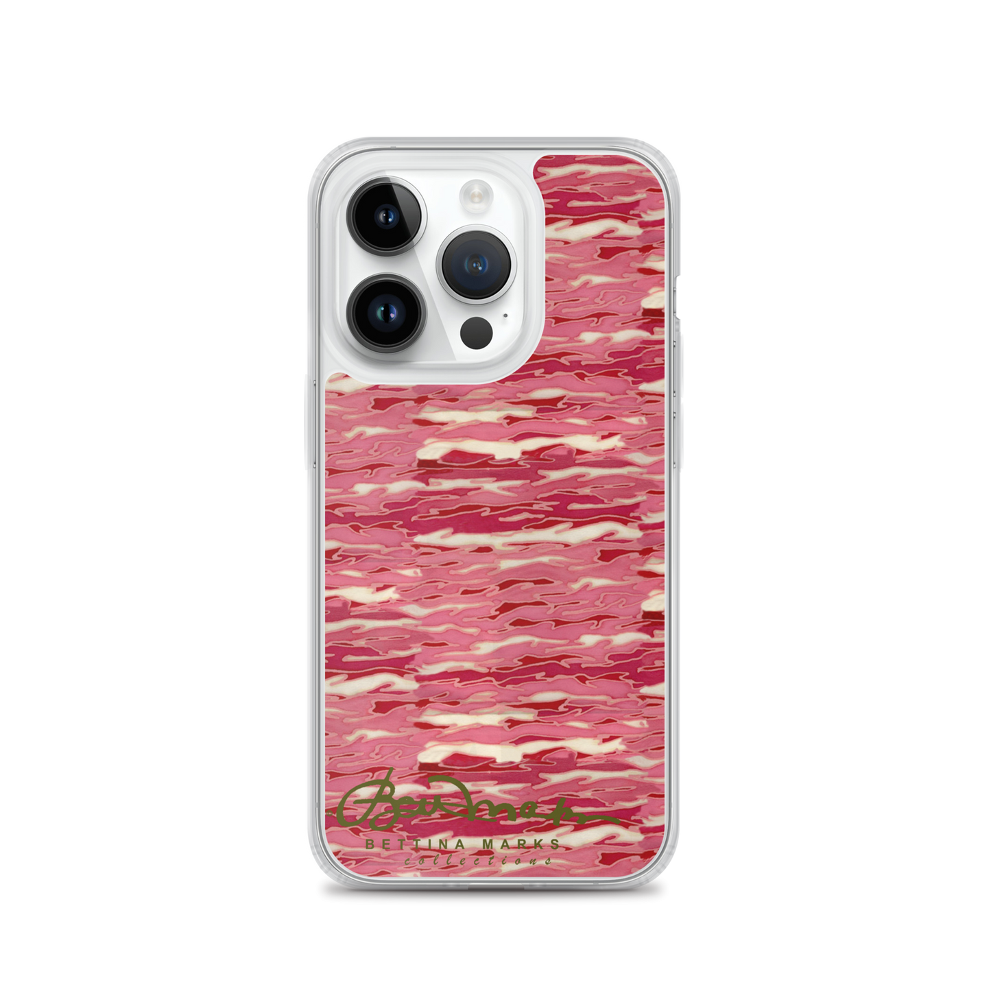 Pink Camouflage Lava iPhone X Case