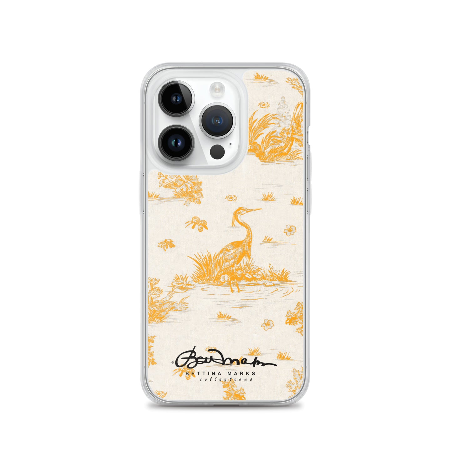 Toiles de Jouy Sacral Orange iPhone Case