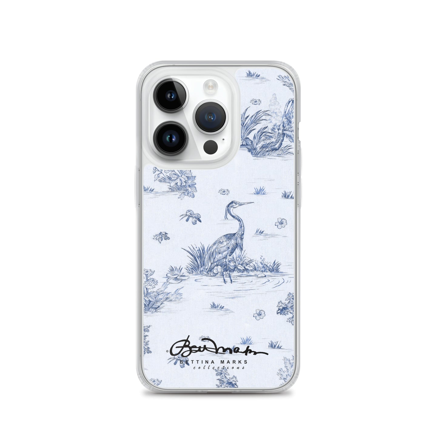Toiles de Jouy Harmony Blue iPhone Case