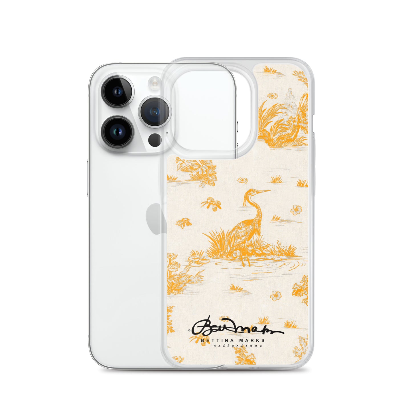 Toiles de Jouy Sacral Orange iPhone Case