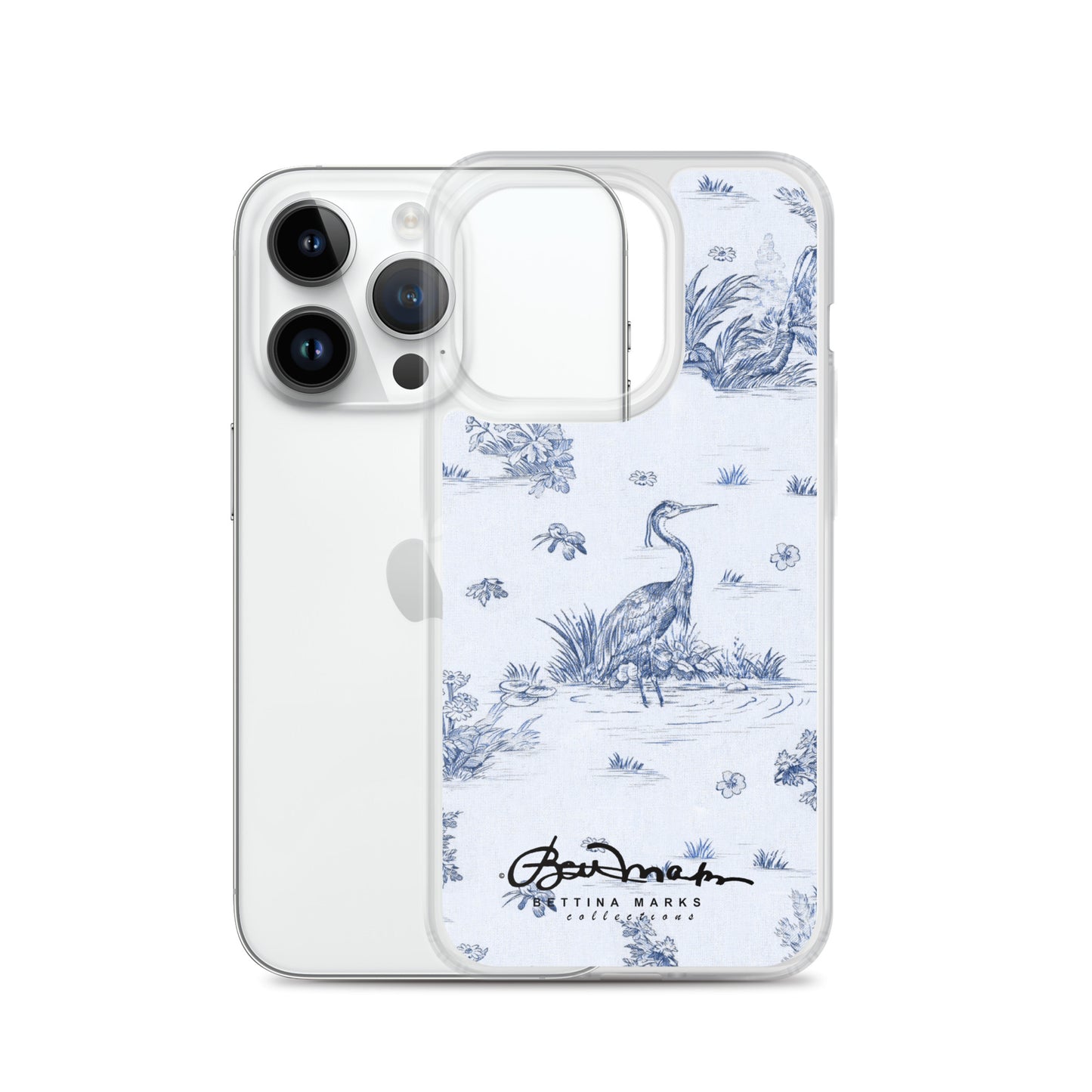 Toiles de Jouy Harmony Blue iPhone Case