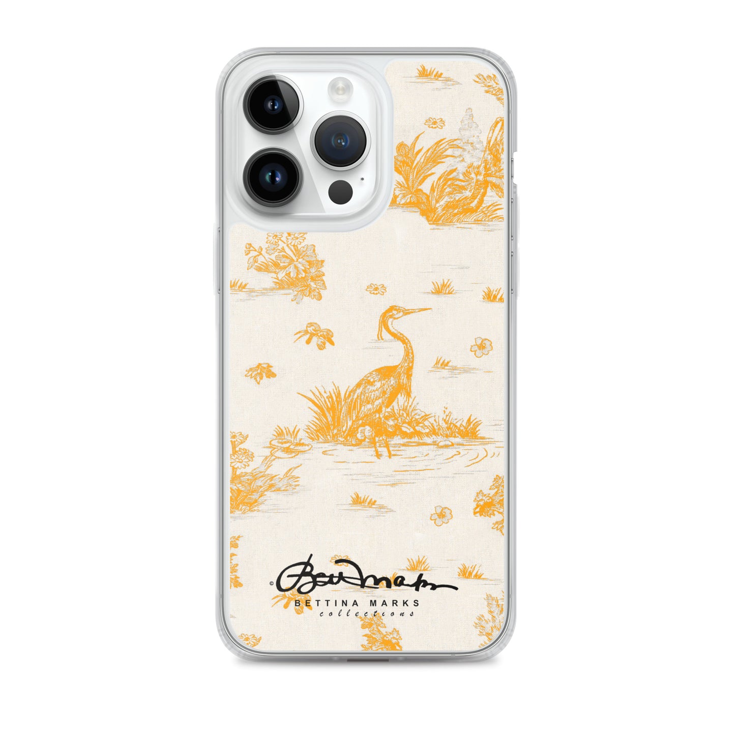 Toiles de Jouy Sacral Orange iPhone Case