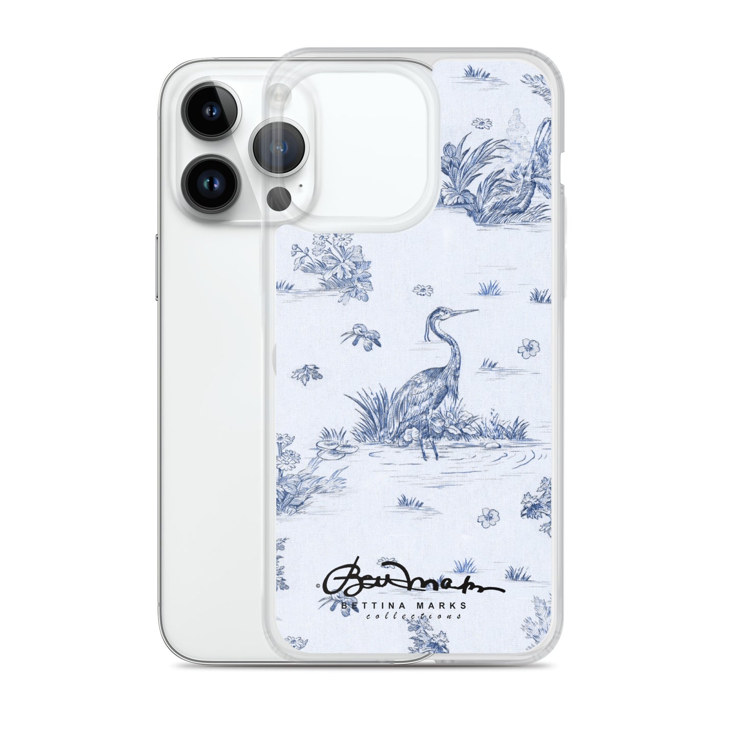 Toiles de Jouy Harmony Blue iPhone Case
