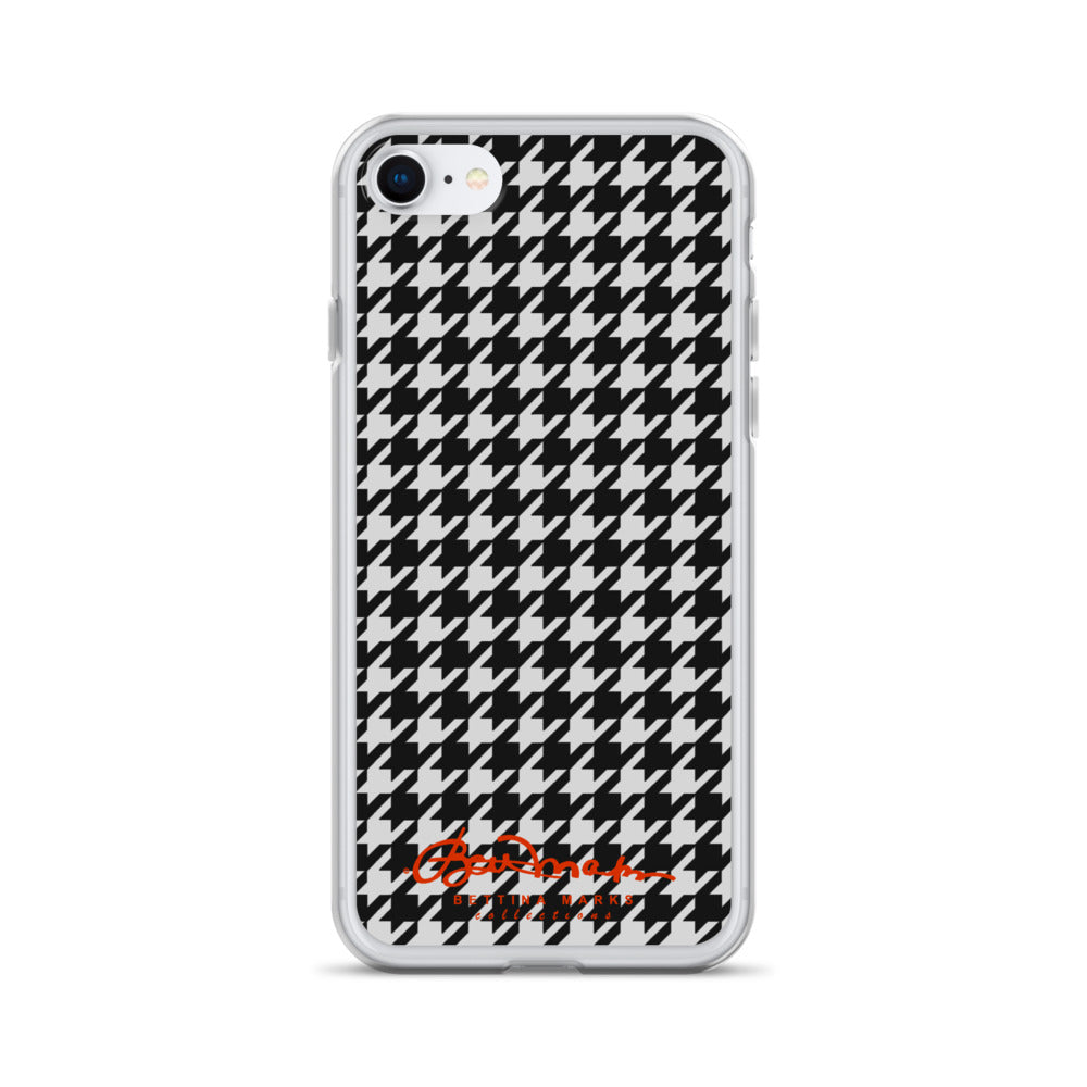Black & White Houndstooth Clear Case for iPhone®