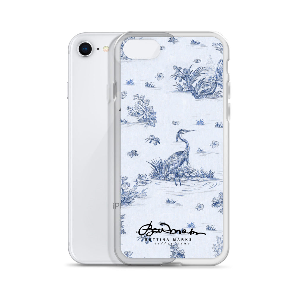 Toiles de Jouy Harmony Blue iPhone Case