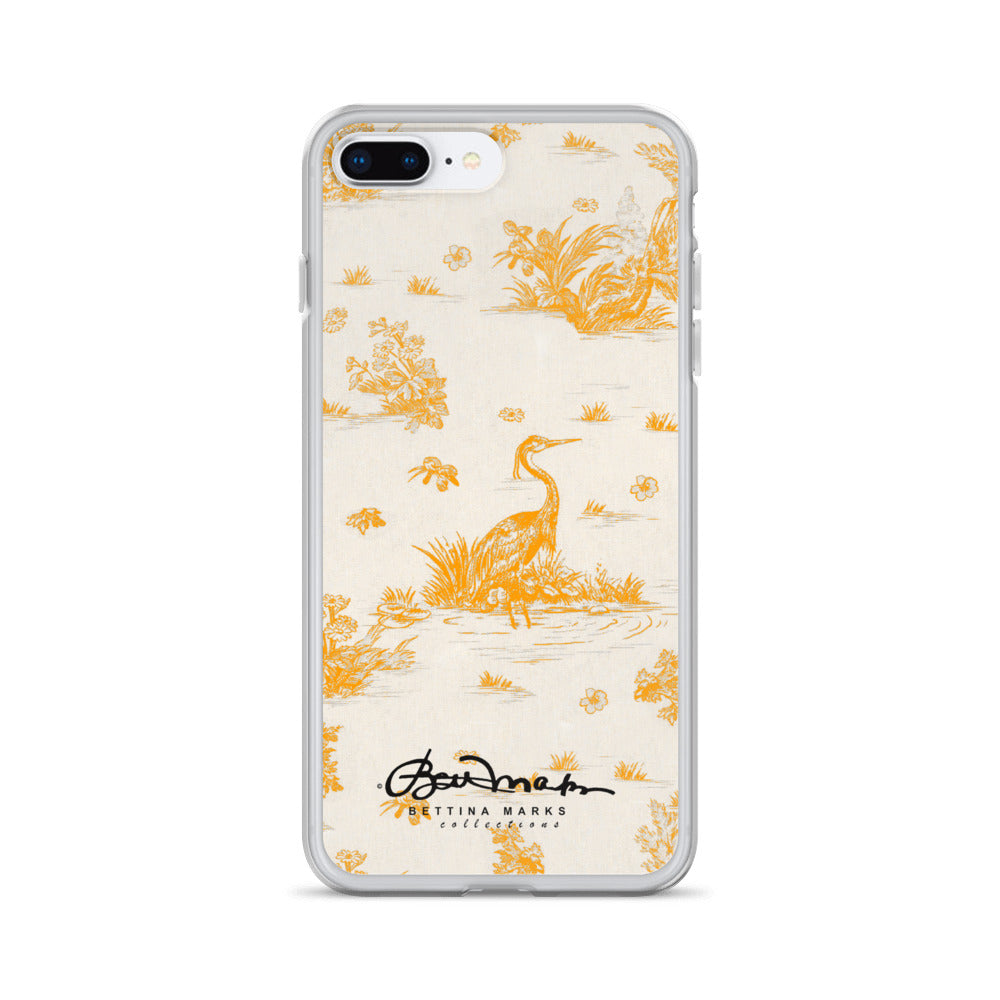 Toiles de Jouy Sacral Orange iPhone Case