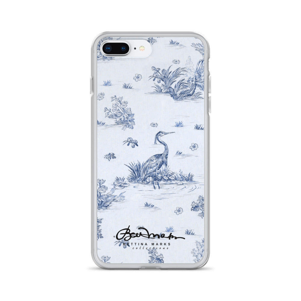 Toiles de Jouy Harmony Blue iPhone Case