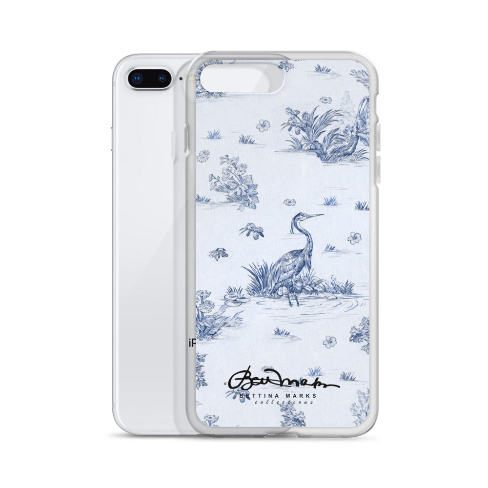 Toiles de Jouy Harmony Blue iPhone Case