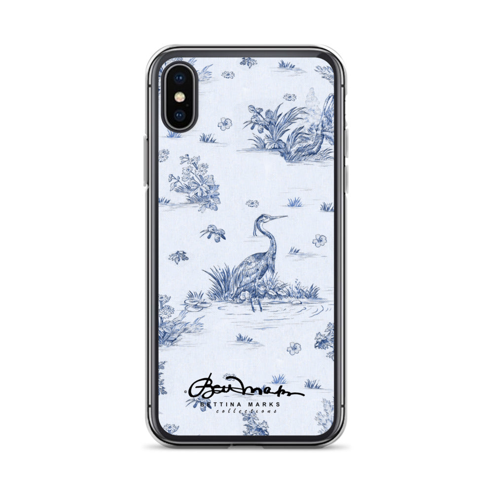 Toiles de Jouy Harmony Blue iPhone Case