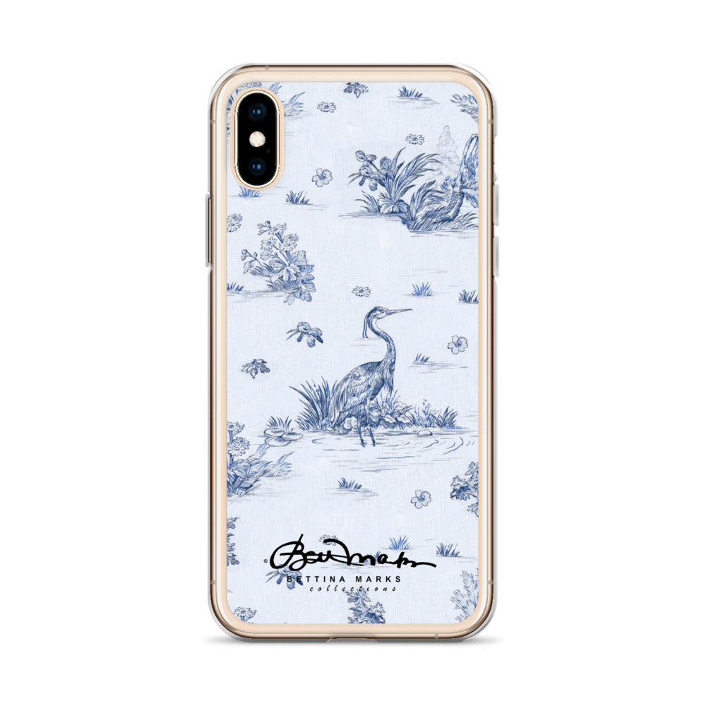 Toiles de Jouy Harmony Blue iPhone Case