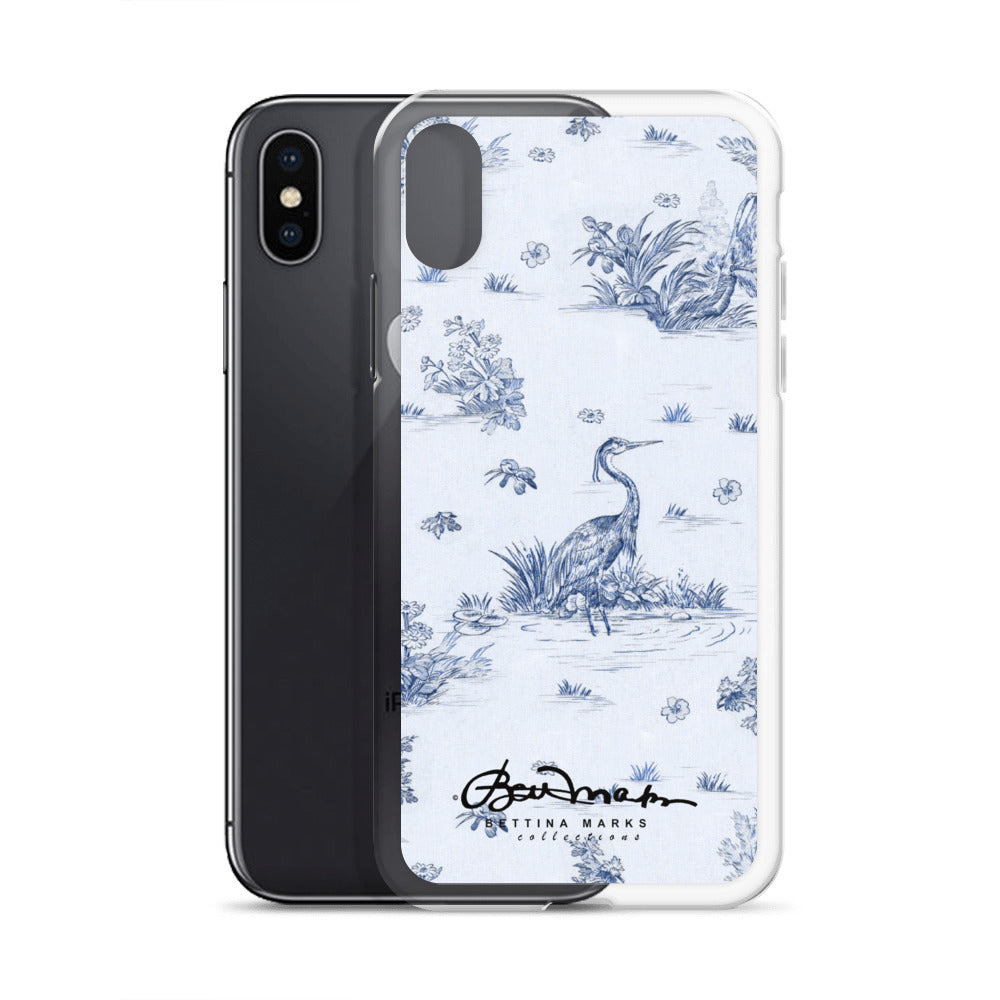 Toiles de Jouy Harmony Blue iPhone Case