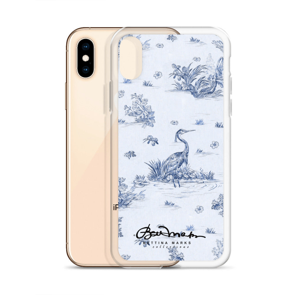 Toiles de Jouy Harmony Blue iPhone Case