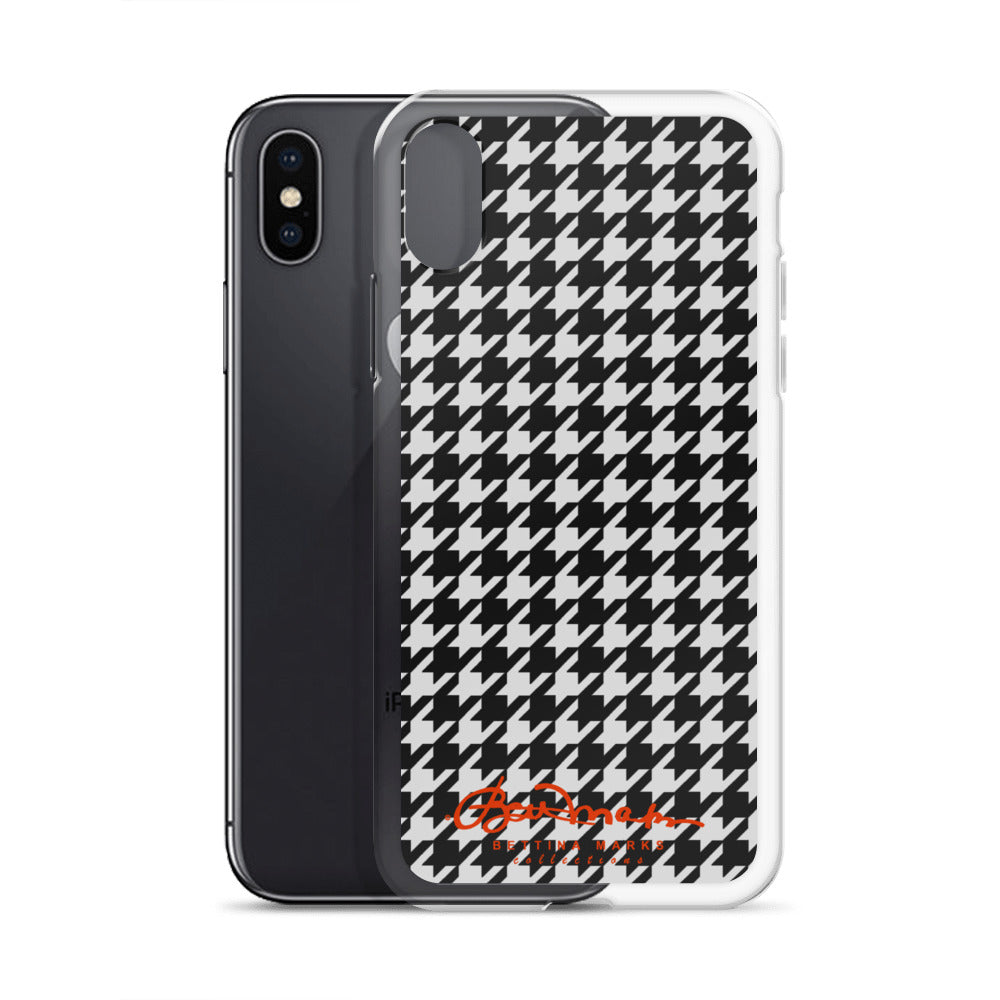 Black & White Houndstooth Clear Case for iPhone®