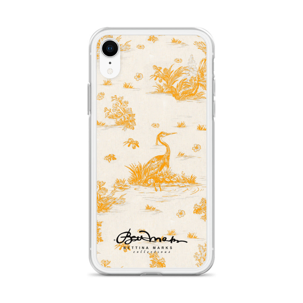 Toiles de Jouy Sacral Orange iPhone Case