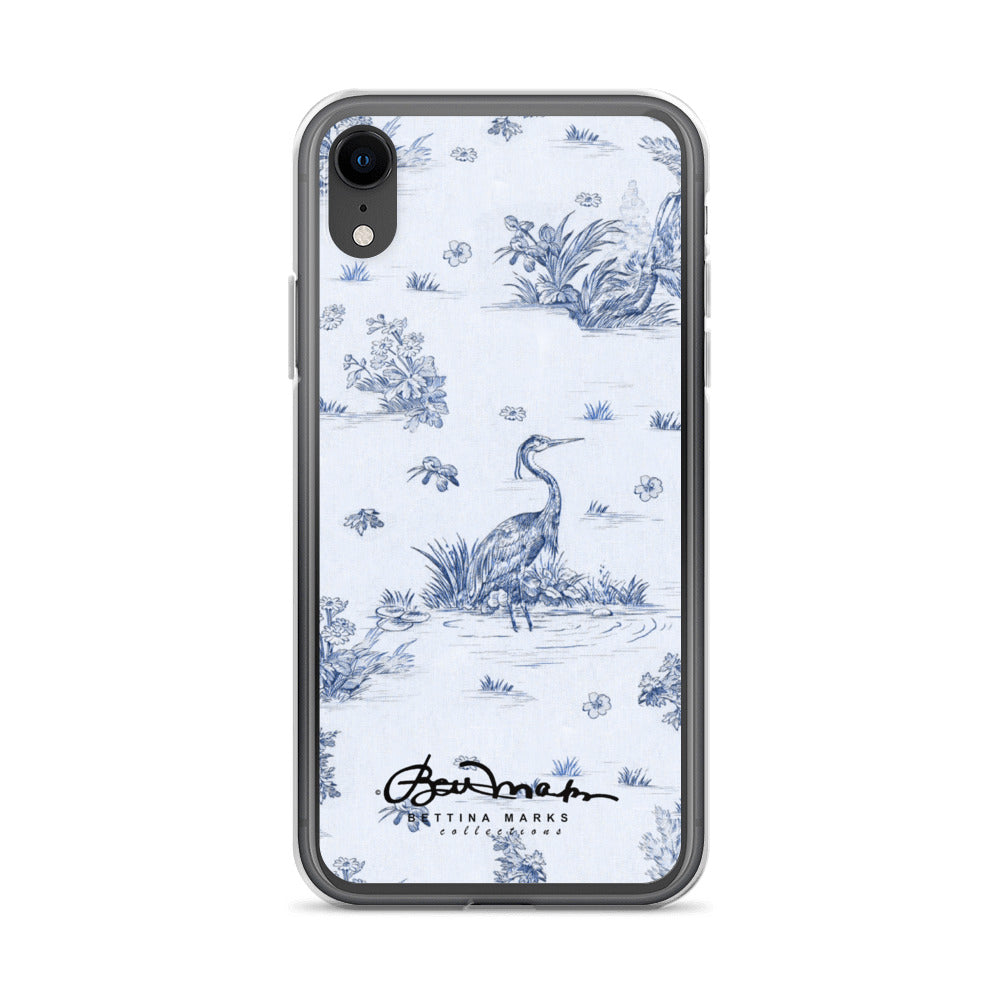 Toiles de Jouy Harmony Blue iPhone Case