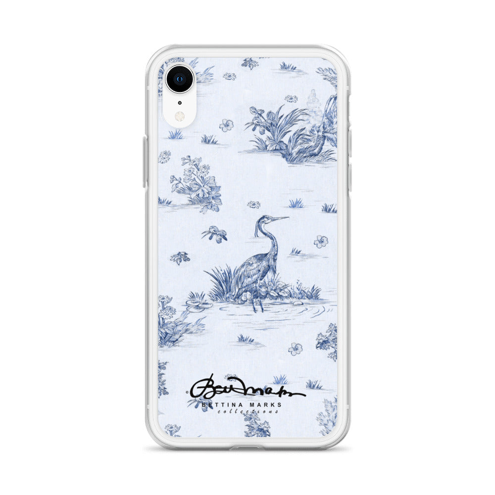 Toiles de Jouy Harmony Blue iPhone Case