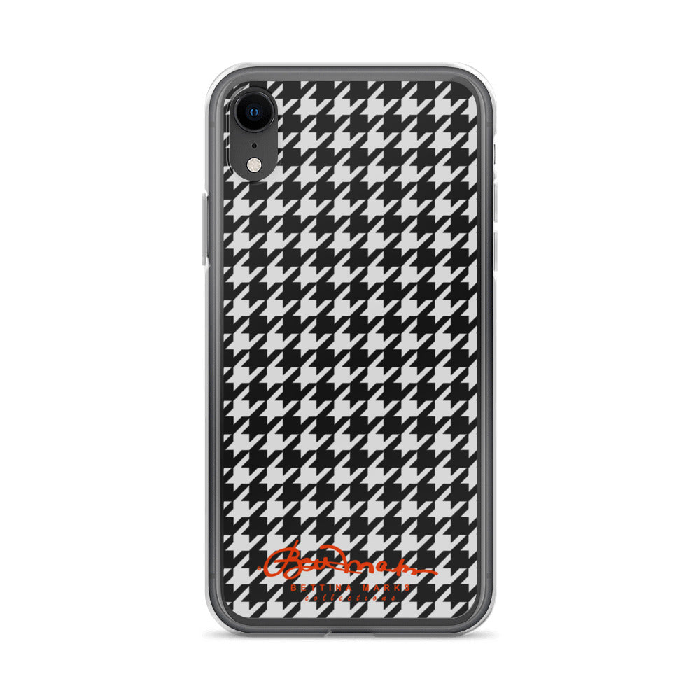 Black & White Houndstooth Clear Case for iPhone®