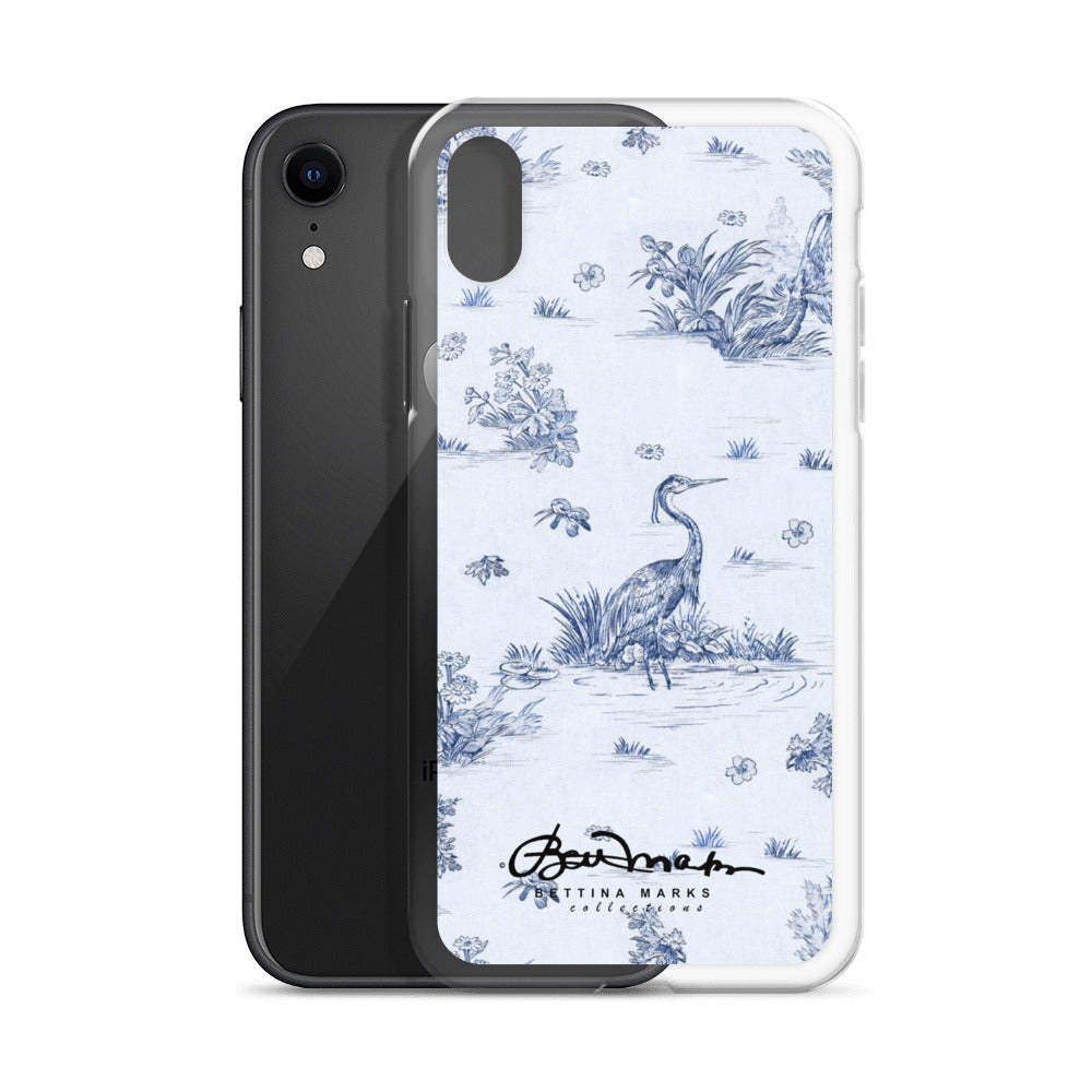 Toiles de Jouy Harmony Blue iPhone Case