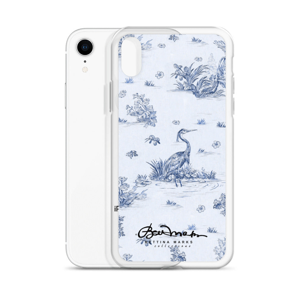 Toiles de Jouy Harmony Blue iPhone Case