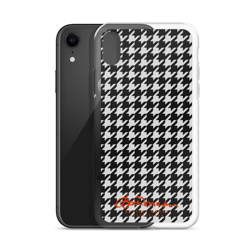 Black & White Houndstooth Clear Case for iPhone®