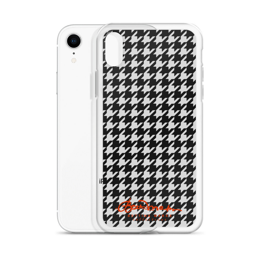 Black & White Houndstooth Clear Case for iPhone®