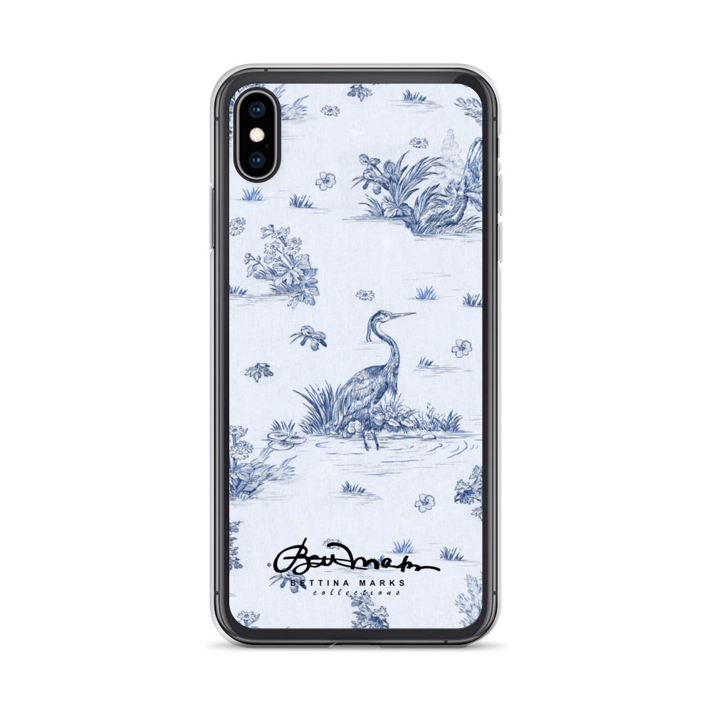 Toiles de Jouy Harmony Blue iPhone Case