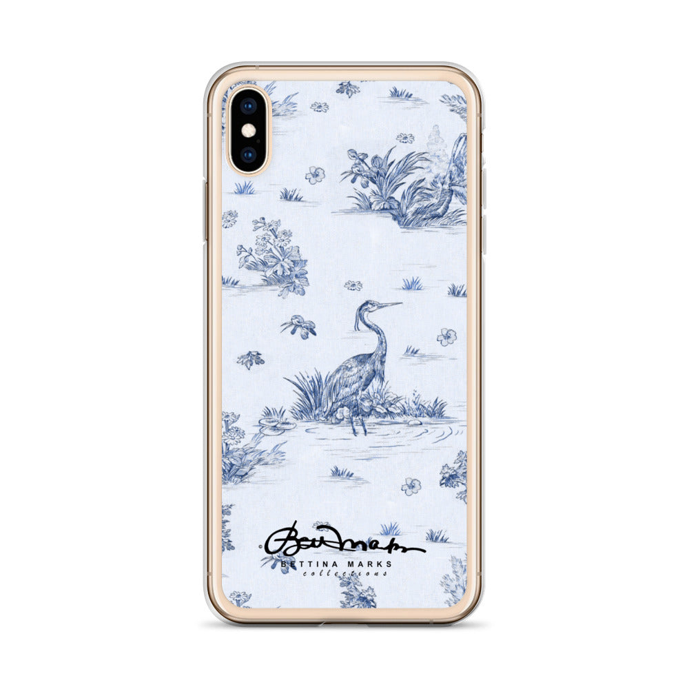 Toiles de Jouy Harmony Blue iPhone Case