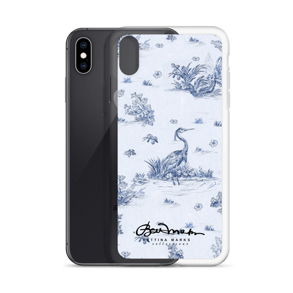 Toiles de Jouy Harmony Blue iPhone Case