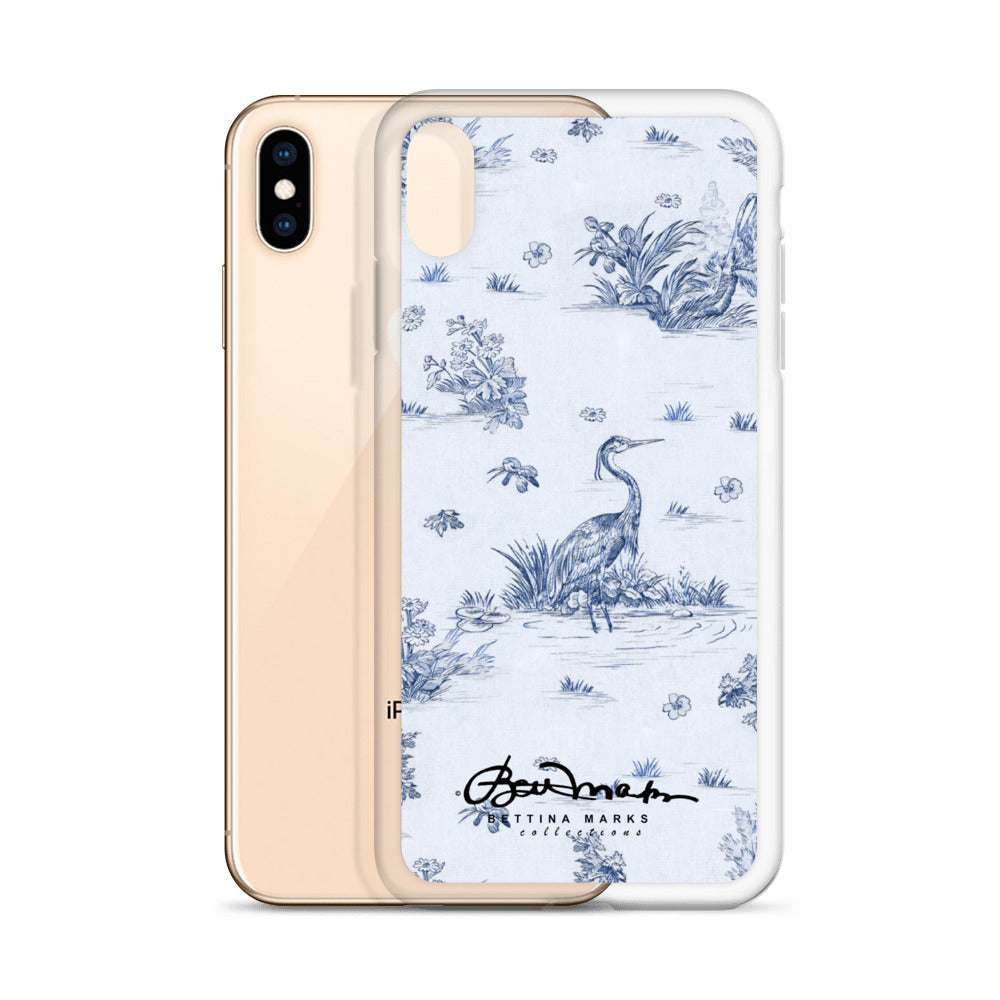 Toiles de Jouy Harmony Blue iPhone Case