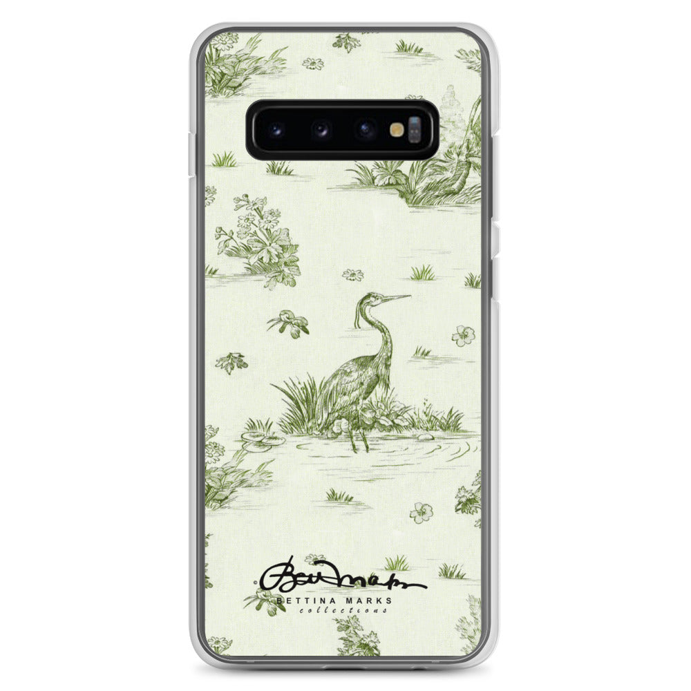 Toiles de Jouy tree Hugging Forest Green Samsung Case (select model)