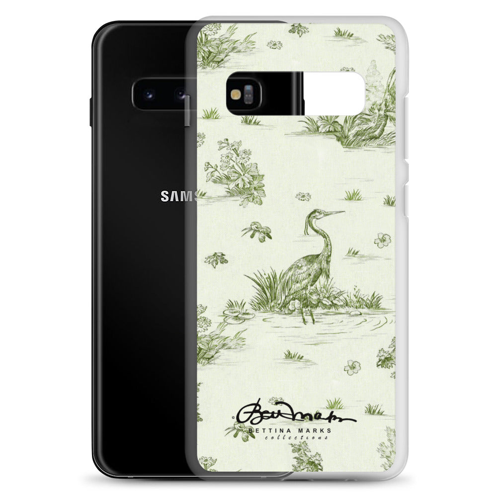 Toiles de Jouy tree Hugging Forest Green Samsung Case (select model)