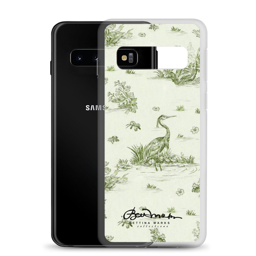 Toiles de Jouy tree Hugging Forest Green Samsung Case (select model)