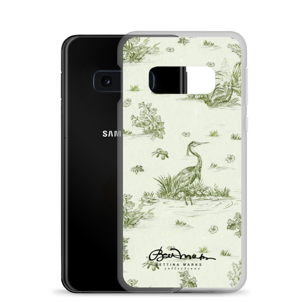 Toiles de Jouy tree Hugging Forest Green Samsung Case (select model)