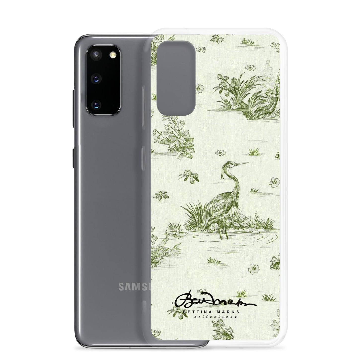 Toiles de Jouy tree Hugging Forest Green Samsung Case (select model)